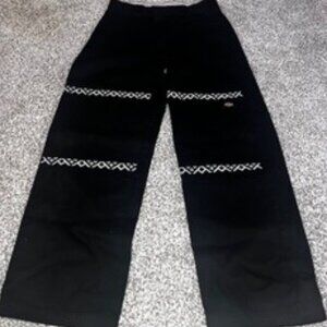 Dickies Black Pants with Aztec print